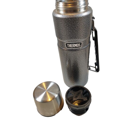Thermos Stainless Steel King Hammertone 40 oz. Vacuum Insulated Thermos w Handle - Picture 6 of 11